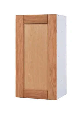 MODULAR ALFA
Gabinete bajo 1 puerta c/entrepaño fijo, blanco-frosty / encino rojo natural