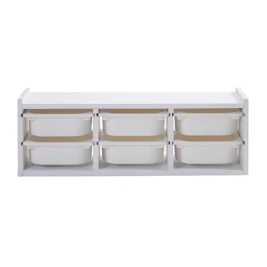 COLOR
Almacenamiento de pared, BLANCO encino rojo macizo, 94x21x32 cm
