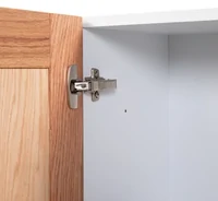 MODULAR ALFA
Gabinete bajo 1 puerta c/entrepaño fijo, blanco-frosty / encino rojo natural