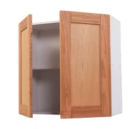 MODULAR ALFA
Gabinete bajo 2 puertas c/entrepaño fijo, blanco-frosty / encino rojo natural