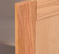 MODULAR ALFA
Gabinete bajo 2 puertas c/entrepaño fijo, blanco-frosty / encino rojo natural