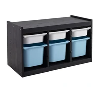 COLOR
Combinación de almacenaje con cajas, NATURAL encino rojo macizo, blanco/gris, 94x44x55
