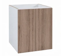 MODULAR ECO 
Gabinete bajo 2 puertas / 1 entrepaño fijo, blanco-frosty / melamina ARAUCO